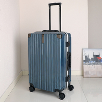 Online red suitcase universal wheel suitcase aluminium frame pull rod case for men and women 24 inch password box 26 student trend leather case