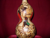 A high photo of the natural gourd handicraft Fosun