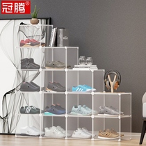 Sneakers storage box anti-oxidation Net red shoe cabinet shoe rack shoe box storage rack multi-layer shoe wall display