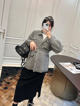 LeoMami maternity wear autumn and winter all-wool sweater jacket fashion loose slim retro knitted cardigan jacket