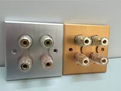 Type 86 4-digit terminal terminal all-aluminum panel audio terminal Wall Wall audio socket panel