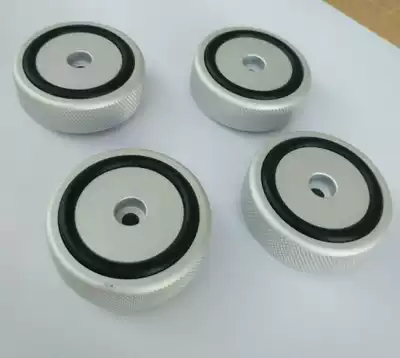 Sandblasted knurled solid all-aluminum machine feet (44*17)