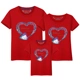 Mùa hè mới cotton nửa tay áo cha mẹ-con mặc vừa nhỏ bé trai lớn áo thun ngắn tay nam và nữ gia đình ba phù hợp với gia đình