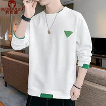 2022 ROUND COLLAR SWEATSHIRT MALE SPRING AUTUMN SEASON EASY YOUTH PRINT NEW CASUAL SPORTS LONG SLEEVE T-SHIRT BLOUSE