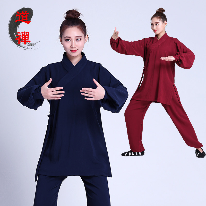 Tai Chi-Tai Tai-ju martial arts performing Cultural meditation to persuade men and women tai chi to practice cotton tai chi personality suit