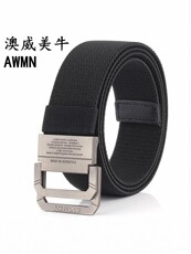 Пояс 2020新款 双环弹力编织腰带 休闲百搭牛仔裤皮带 可定制 OTHER