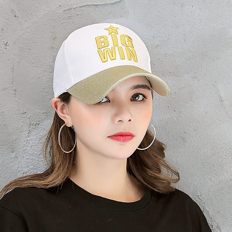 Spring Summer Hat Hat Tongue sequin Men's Sport Alphabet Baseball Cap Lady Outdoor Casual Sunscreen Duck Tongue Cap