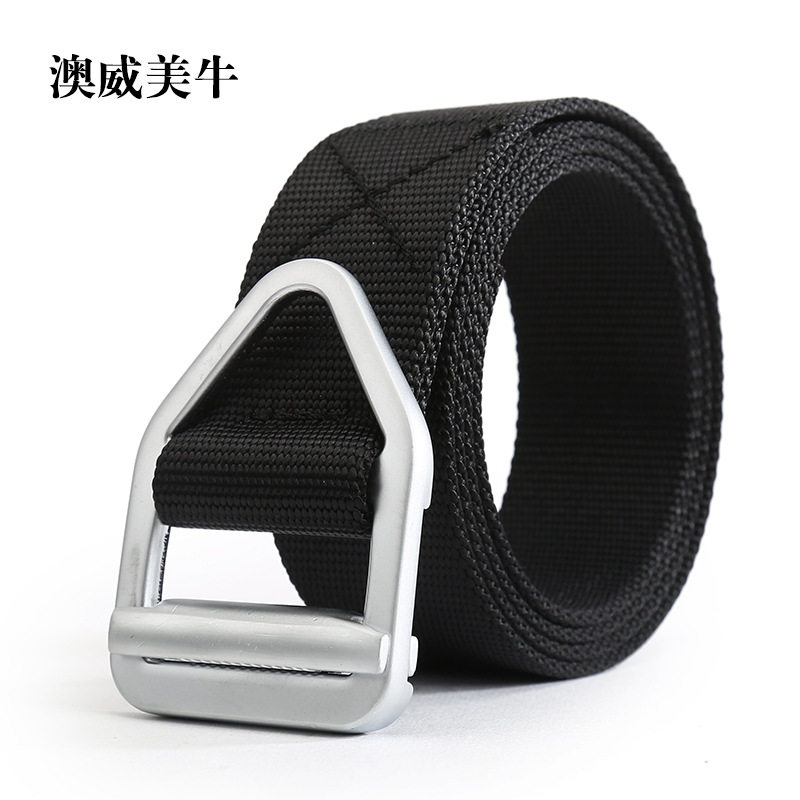Alloy bullet canvas belt men canvas belt leisure youth speed dry nylon belt