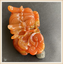 Tyrannosaurus Rex head Pixiu pendant Yunnan Huanglong Jade Sands Pixiu lucky charm to ward off evil spirits and good luck