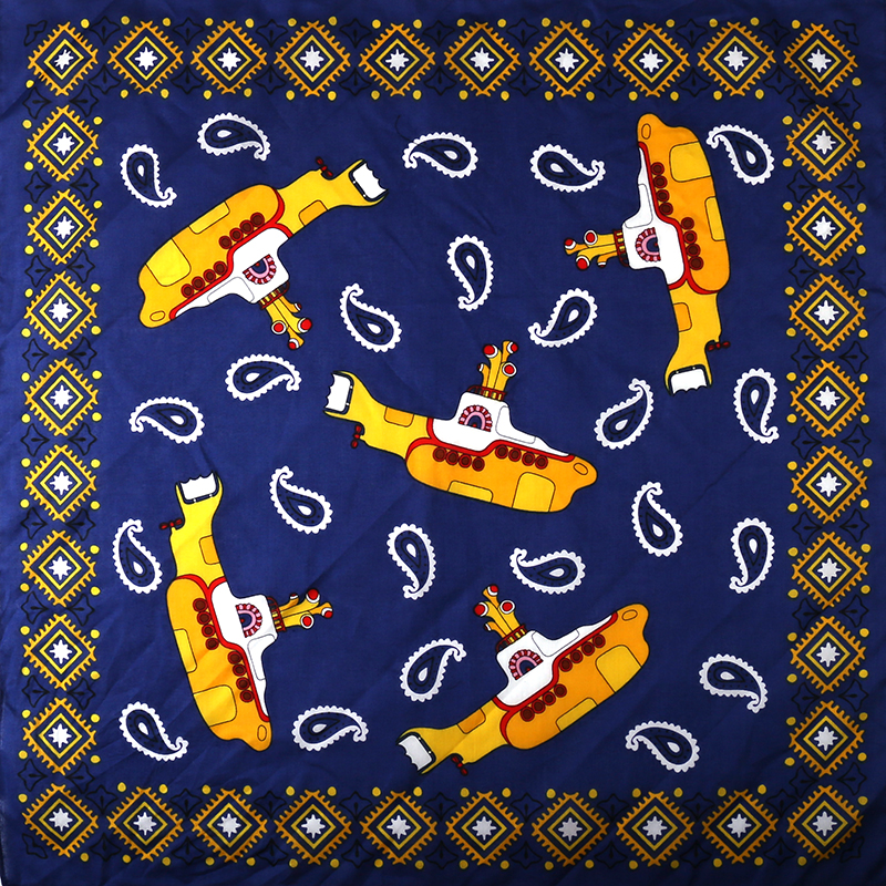 Cartoon submarine cashew hip hop headscarf woman outdoor cycling mask hiphop street sports hair tide man