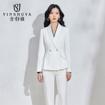 Suit Jacket Woman Fashion Casual Career Positive Dress Cashew Suit Temperament Foreign Air Beautician HOTEL WORK OOL