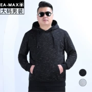 EAMAX quần áo nam size lớn mùa xuân và mùa thu đồng phục bóng chày trùm đầu cộng với phân bón áo khoác nam XL áo khoác W804 - Áo len