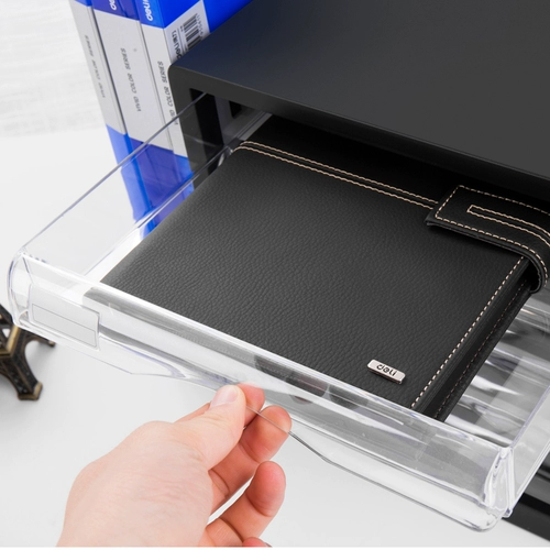 Deli File Cabinet Sabinet Пластиковый файл рабочего стола офисной файл файла файла файла файла A4 Multi -layer Data Cabinet Четырехнологический шкаф для хранения