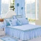 Phiên bản Hàn Quốc của cotton bed bed bed cover 1.2 / 1.5 / 1.8m ga giường đôi đặt một mảnh ba hoặc bốn bộ ga giường có viền