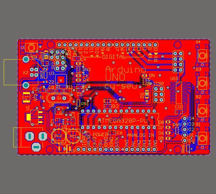 arduino電路圖設計資料pcb圖原理圖arduino R3 UNO開發板