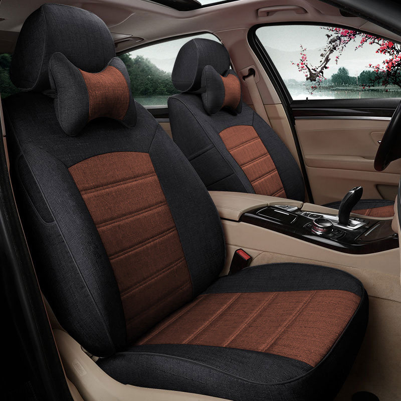 Four Seasons Universal Linen car cushion Ming sharp and sharp comfort Inn speed Comfort Sunshine All-bag Seat Cover
