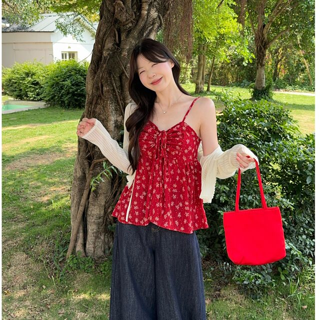 Xiaojijia plus size women's gentle style floral camisole thin sun protection cardigan women's flesh-covering chiffon shirt shirt suit