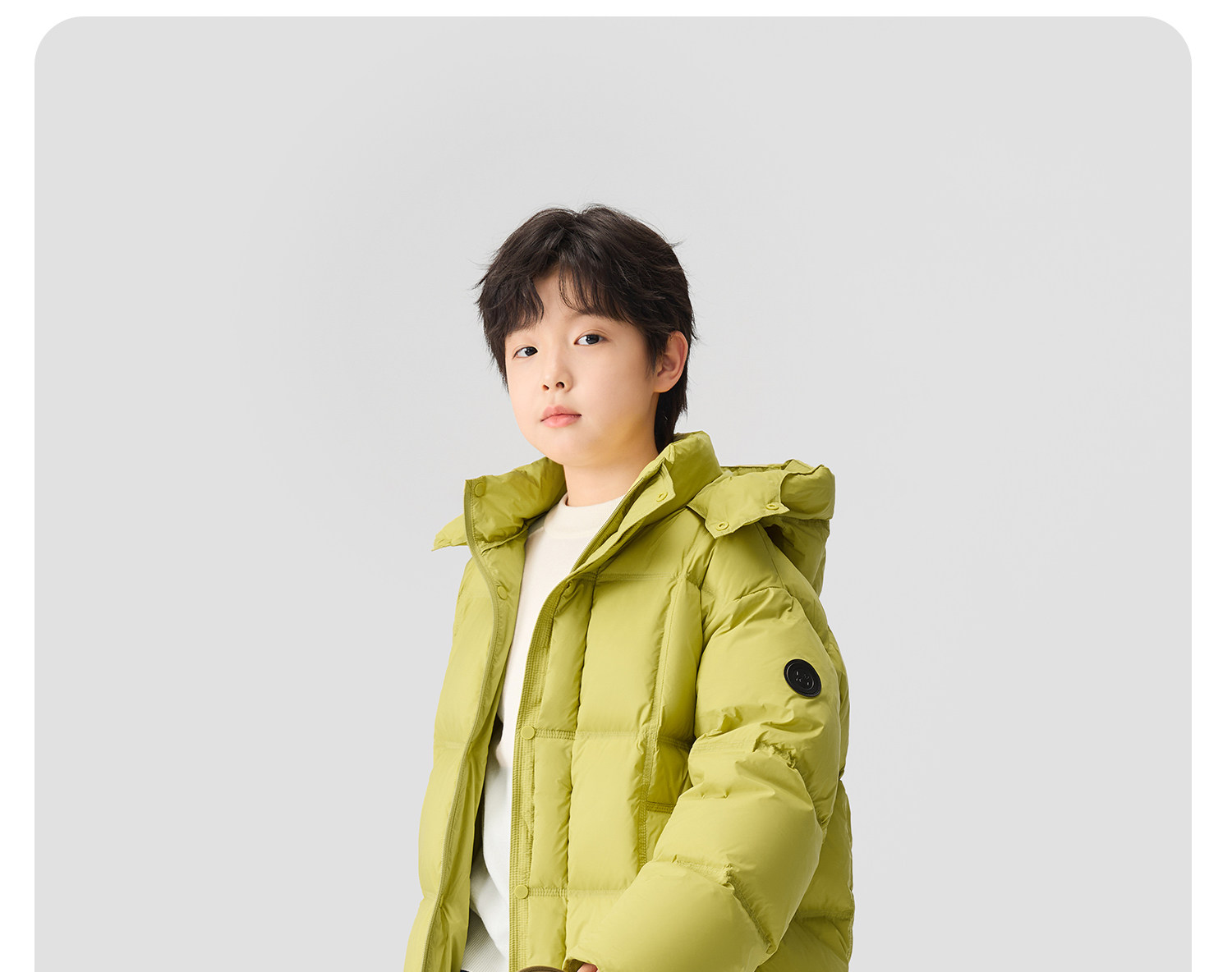 左西童装男童羽绒服冬季保暖2026新款儿童三防蓄热面包服大童外套 — 40