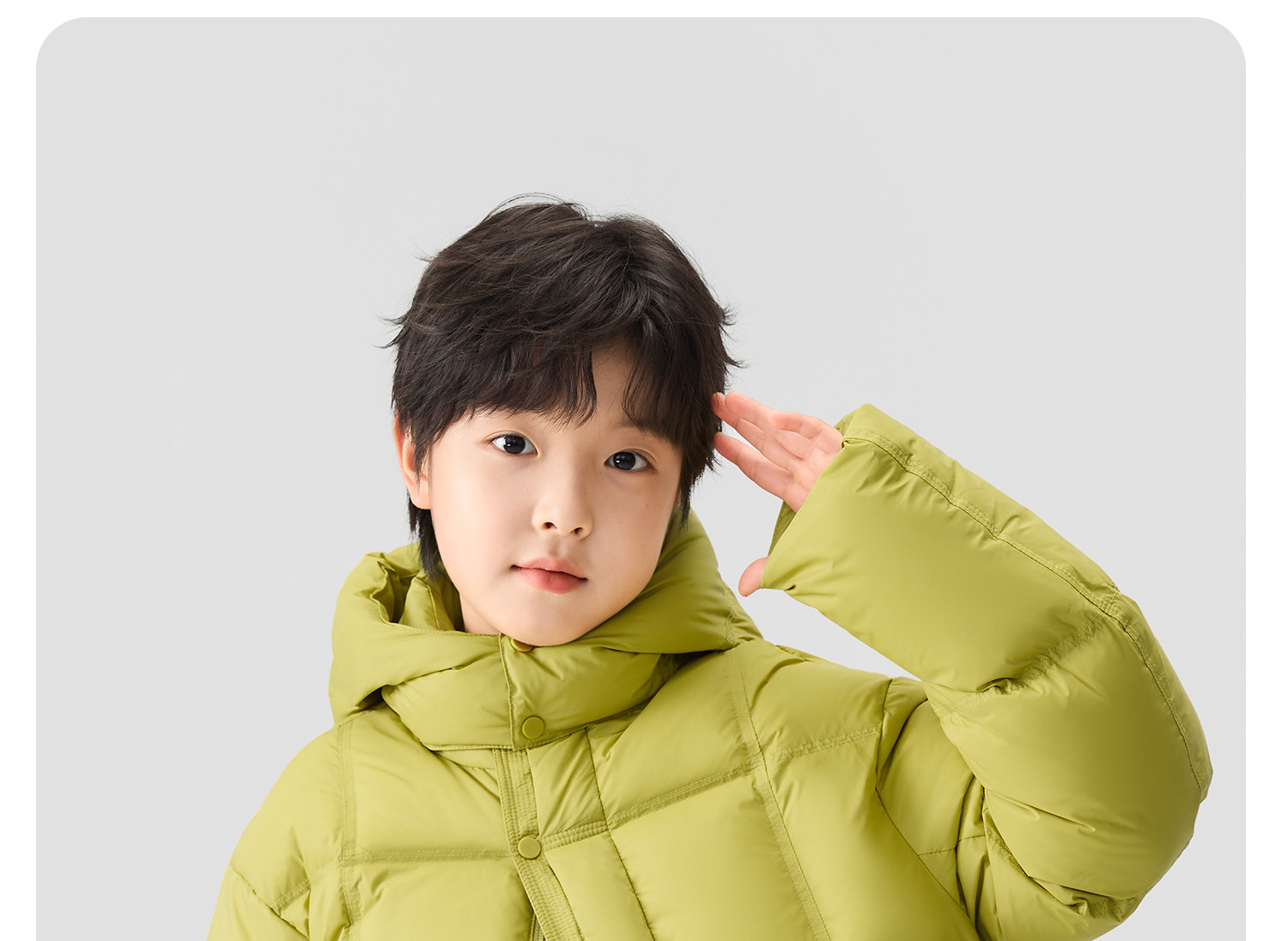 左西童装男童羽绒服冬季保暖2026新款儿童三防蓄热面包服大童外套 — 42