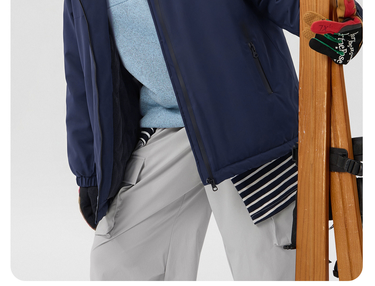 Zuoxi Children's Clothing Kids' 3-in-1 Jacket 2026 New Autumn/Winter Boys' Outdoor Waterproof Jacket for Older Children — 95