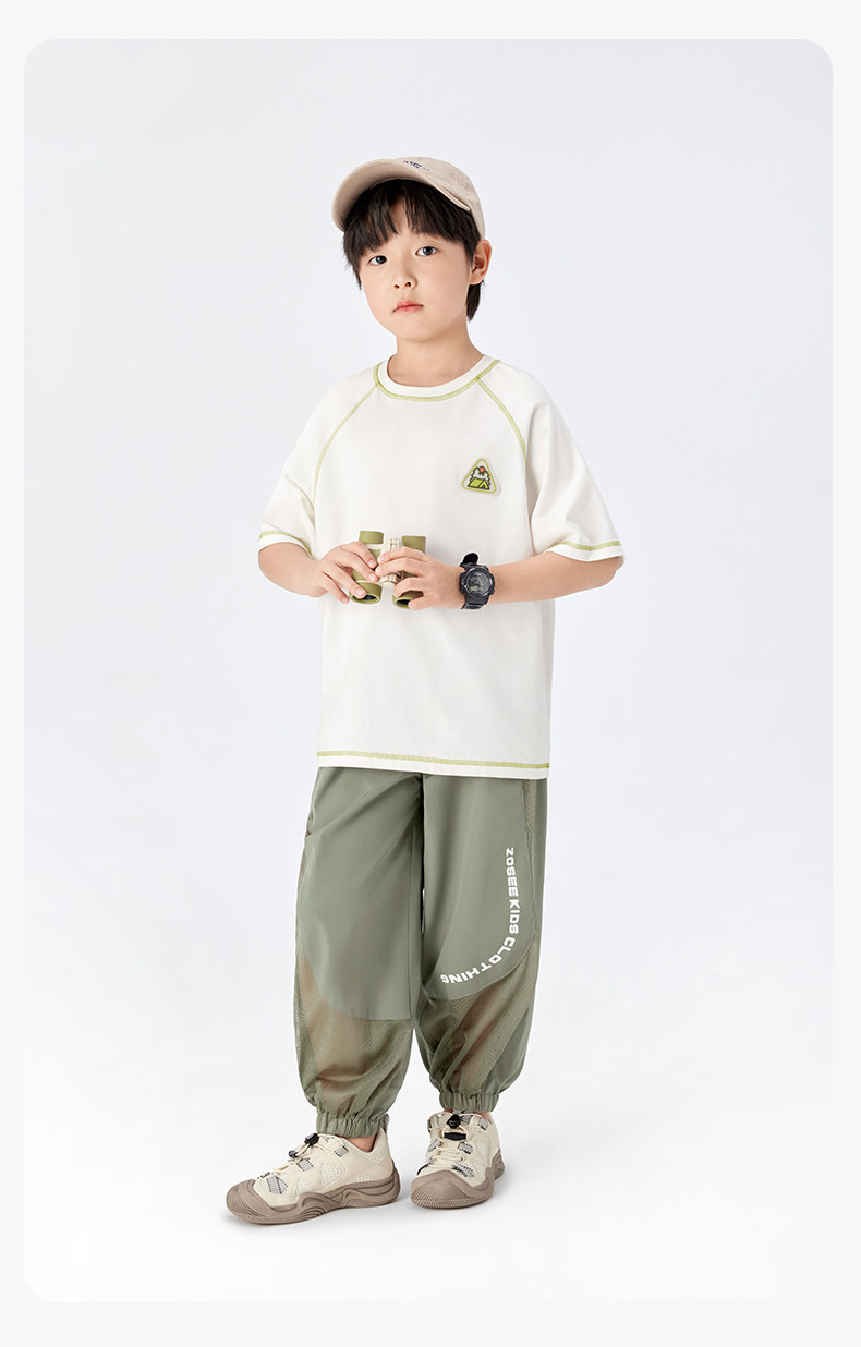 Zuoxi Children's Clothing Boys' Anti-Mosquito Pants Children's Trousers Summer Thin Quick-Dry Sports Pants 2026 New Model Big Kids Long Pants — 84