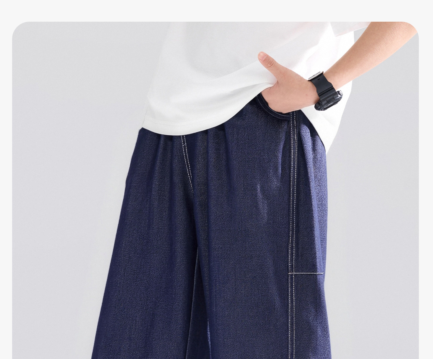 Zuoxi Children's Clothing Boys' Pants Summer Thin Children's Cool Tencel Jeans 2026 New Model Big Kids Anti-Mosquito Pants — 49
