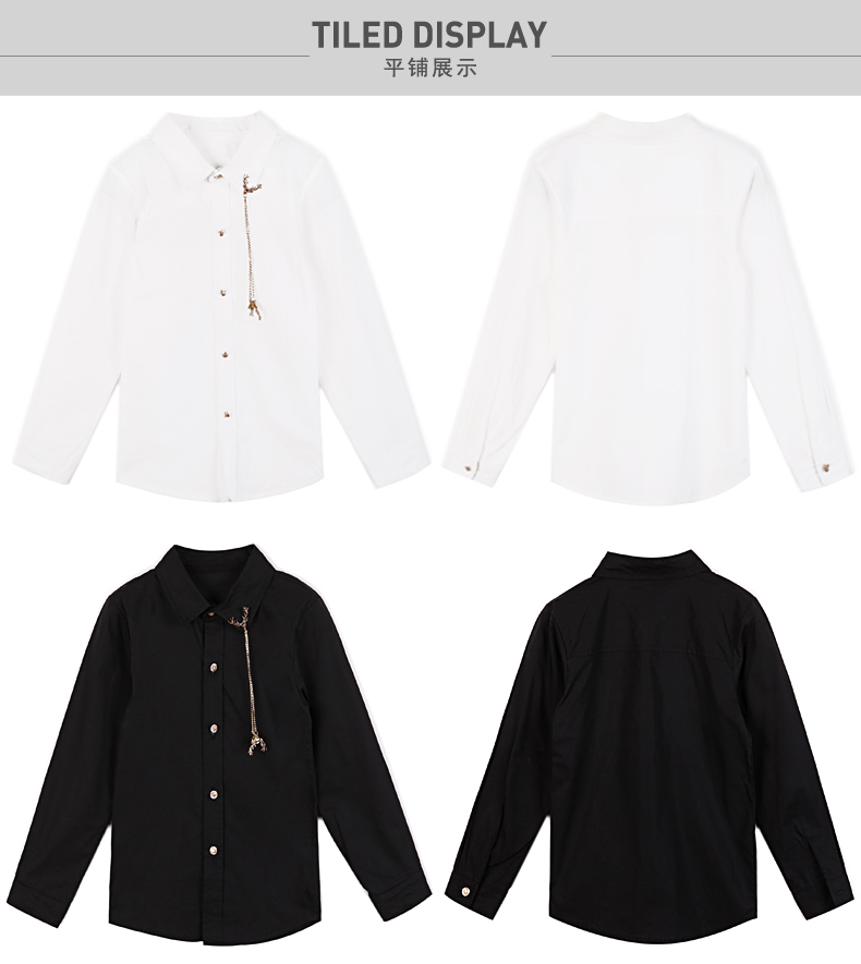 Chemise garcon à manche longue - Ref 2082321 Image 74