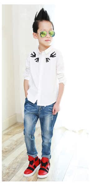 Chemise garcon à manche longue - Ref 2082302 Image 43
