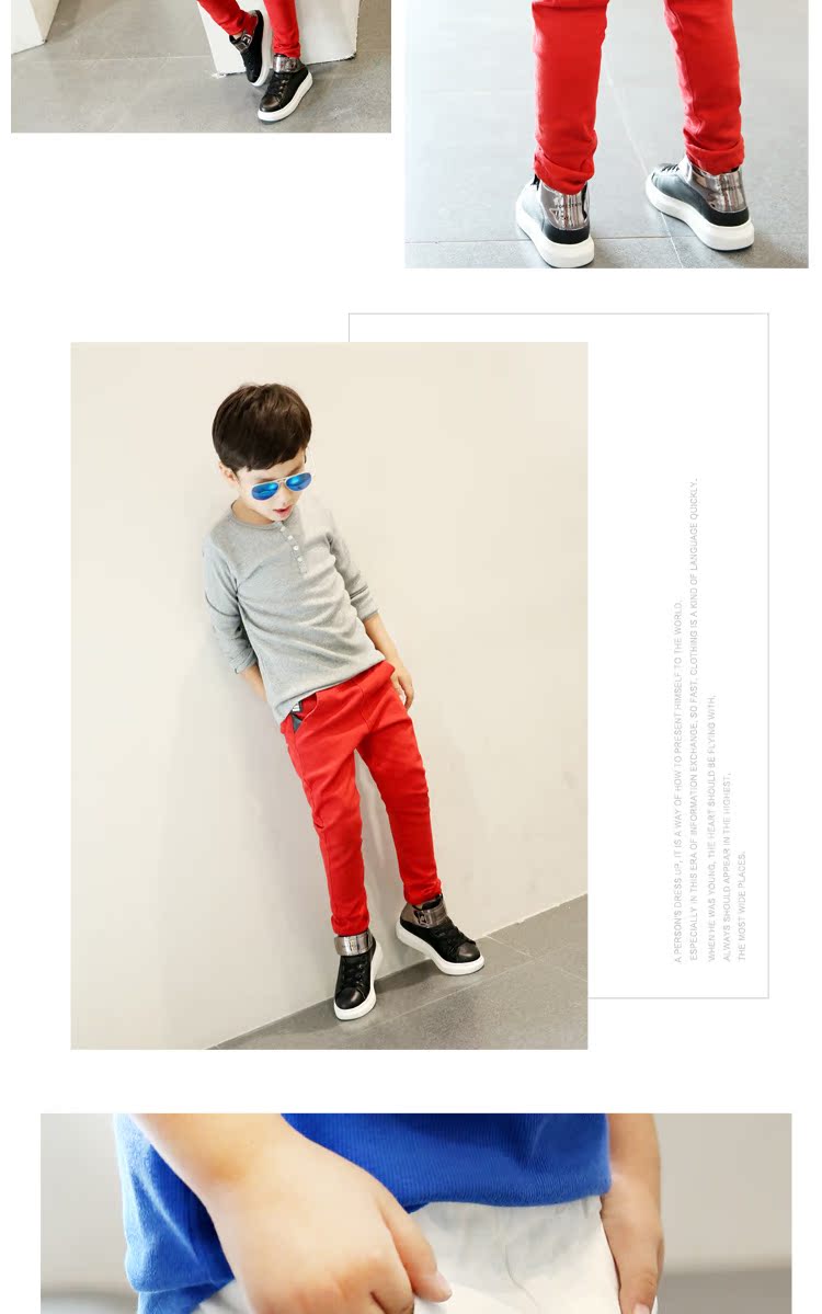 Pantalon garcon ZK163026 en coton - Ref 2054497 Image 36