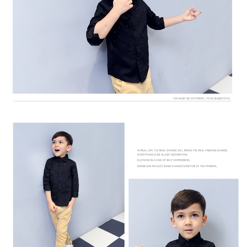 Chemise garcon à manche longue - Ref 2081771 Image 36