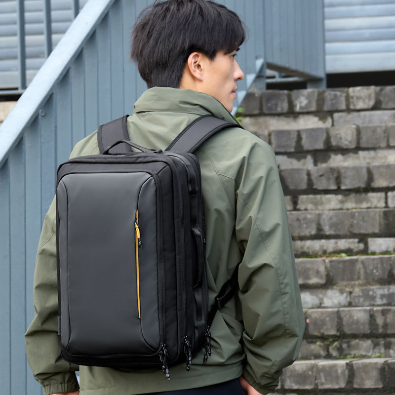 Japanese Sanwa Backpack, Crossbody Laptop Bag, Waterproof, Weight-Reducing, Ags Spine Protection, Large Capacity, Business Trip Backpack, 3-Way Men's Bag, Ykk Zipper, Work Commute Trendy Student School Bag, Women's Bag