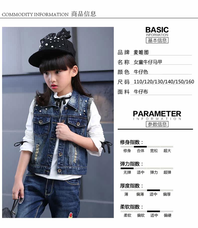 Gilet fille MYKWETU en toile - Ref 2071089 Image 7