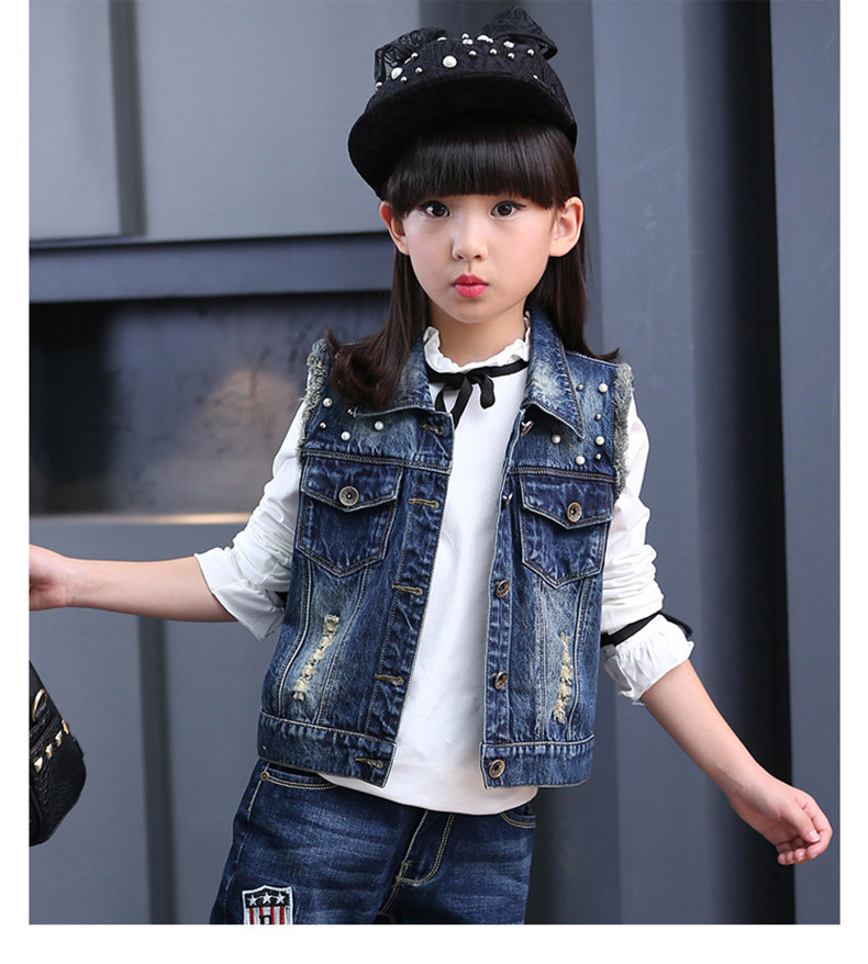 Gilet fille MYKWETU en toile - Ref 2071089 Image 18