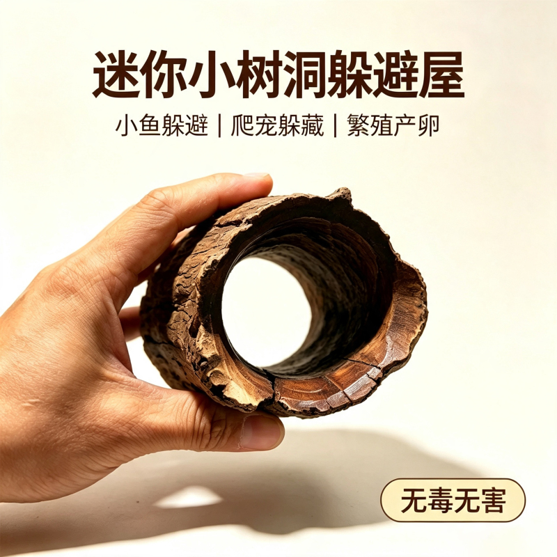 Fish Tank Landscaping Small Tree Hole Hideout Natural Driftwood Mini Hideaway Nest Small Fish Reptile Breeding Hideout Wood Hole Fish Tank Landscaping Small Tree Hole Hideout Natural Driftwood Mini Hideaway Nest Small Fish Reptile Breeding Hideout Wood Hole