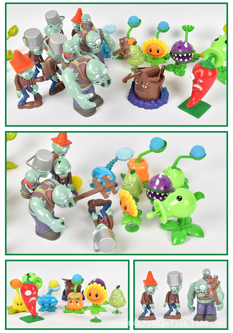 Cuộc chiến thực vật được ủy quyền chính thức zombie 2 bộ đầy đủ có thể ra mắt đồ chơi anime mềm giáo dục bằng nhựa đậu Hà Lan - Búp bê / Phụ kiện bộ đồ chơi búp bê và phụ kiện