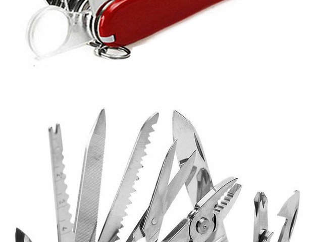 Dao mini Thụy Sĩ 17 mở ngoài trời đa chức năng công cụ tự vệ gấp dao trái cây dao quà tặng dao dụng cụ xếp đa năng victorinox