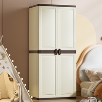 Plastic adult wardrobe deepens and heightens simple wardrobe double door childrens wardrobe large wardrobe storage cabinet storage cabinet