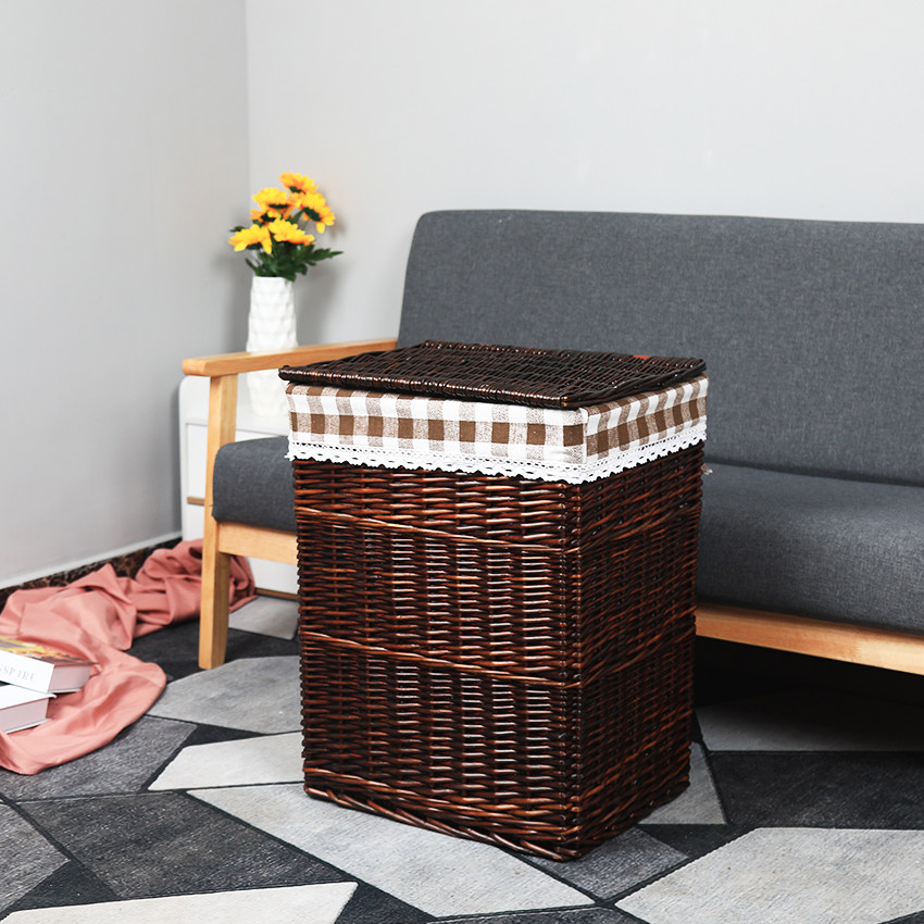 Rattan Storage Basket Dirty Clothes Basket Hot Pot Shop Clothes Storage Box Dirty Clothes Basket Toy Storage Basket Willow Basket