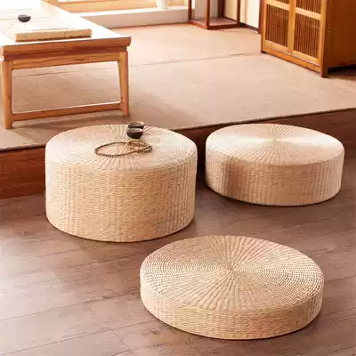 Japanese-style futon cushions, tatami woven cushions, meditation, meditation, Buddha mats, tea ceremony rattan cushions