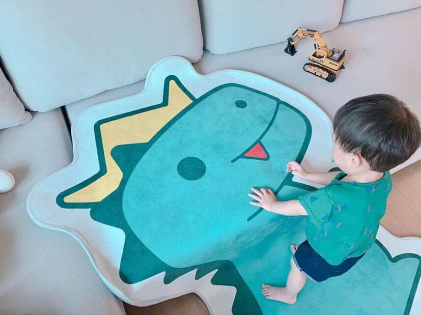 INS Wind Cute Cartoon Cartoon Carpet Carpet Baby Game Mat Children's Room Decorated Bed Needle Carpet