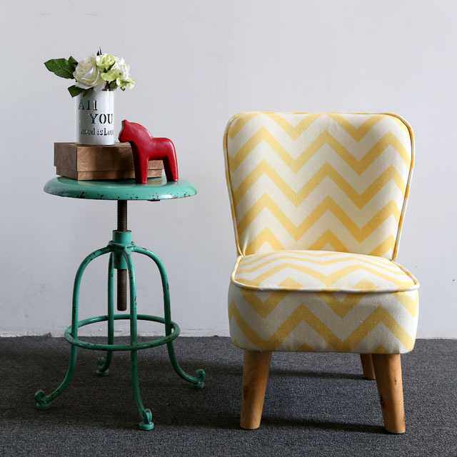 INS Nordic geometric pattern children's sofa art cute sofa chair kindergarten seat children's fabric sofa