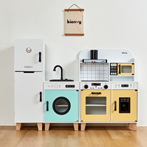Outlet Children Emulation Kitchen Toys Over Home Fridge Outlet Washing vegetable pool 3-6-year-old male girl cooking wood