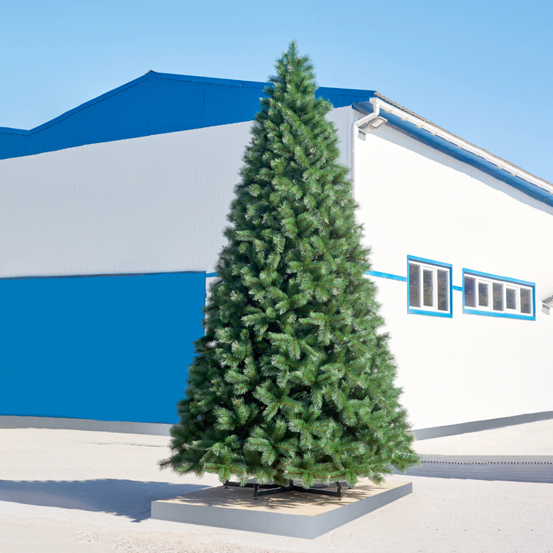 Large Pine Needle Christmas Tree Single Pole Automatic Naked Tree 4 5 6 m Encrypted Big Tree Export Reinforcement Manufacturer Custom-made-Taobao
