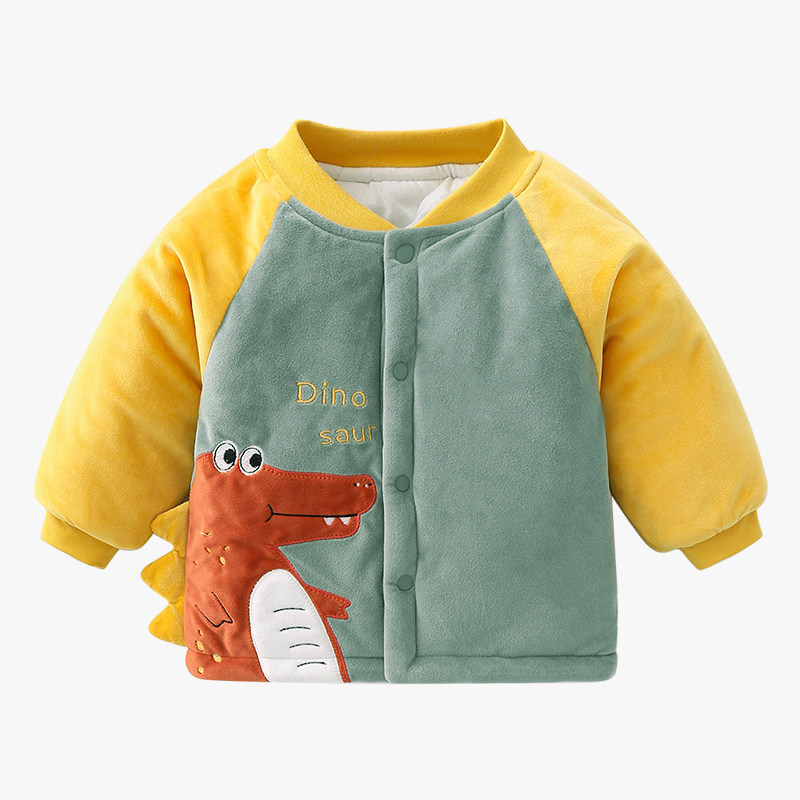 Baby Cotton Padded Jacket Autumn winter Outer wear Thickened Baby Cotton Suit Jacket Single Piece Garnter Warm Newborn Winter Clothing Jacket