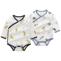 Baby shirt long sleeve boneless jumpsuit spring and autumn cotton baby triangle ha clothes thin climbing clothes pajamas