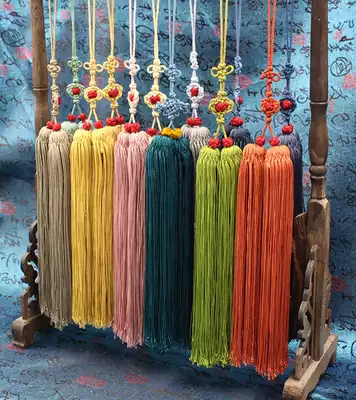 Fan ears return to the cage must tassel Chinese style hanging jewelry pendant ancient method Su-style artificial silk