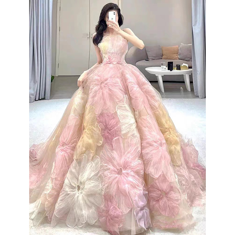 Elite wedding dress, evening dress, bra top for bride, long summer skirt, 2023 collection, tutu skirt