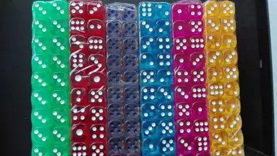 Transparent rounded No 12 dice MM color red, yellow, blue, purple, green, dark blue, bar KTV mahjong machine sieve