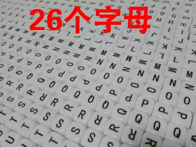 English alphabet 26 Dice operation chromatic addition, subtraction, multiplication and division symbols 6-sided light board blank throwing score throwing 16#