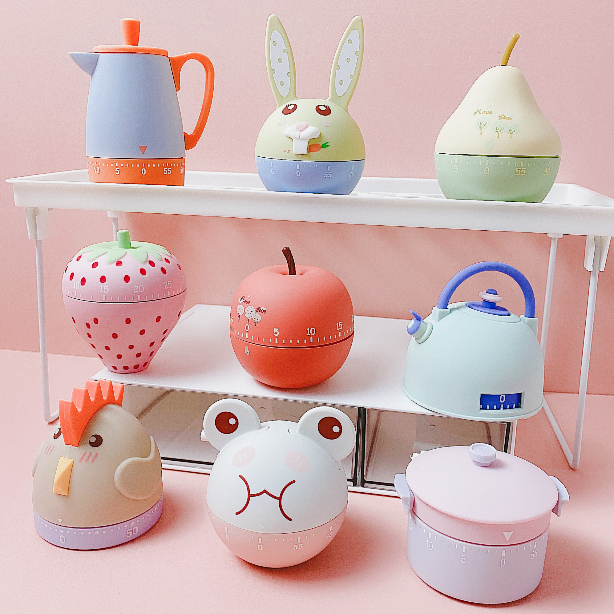 Net red cute timer reminder student self-discipline learning homework timer time manager kitchen